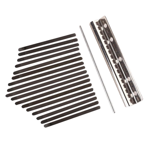instrumento musical 17 teclas acero pulgar Kalimba reemplazo manganeso accesorios musicales JShteea El nuevo