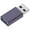 Gray purple, variant on MOMOJIA Easy Installation Data Security Adapter for Computer Peripherals Public Areas AntiEavesdropping Metal Data Blocker
