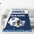 thumbnail image 6 of Custom Indianapolis Blanket Personalized Throw Blankets Name and Number for Men Women Boy Football Style Decor Gifts, 6 of 6