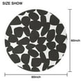 thumbnail image 6 of Large Dot Black Round Table Cloth,Wrinkle Free Table Cover with Polyester,Waterproof Reusable Tableclothes for Kitchen Picnic Party (Round,60x60inch), 6 of 6