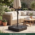 thumbnail image 4 of ELLEGNT 375 LBS Cantilever Umbrella Base with Wheels - Heavy-Duty Outdoor Stand for Patio or Garden, 4 of 10