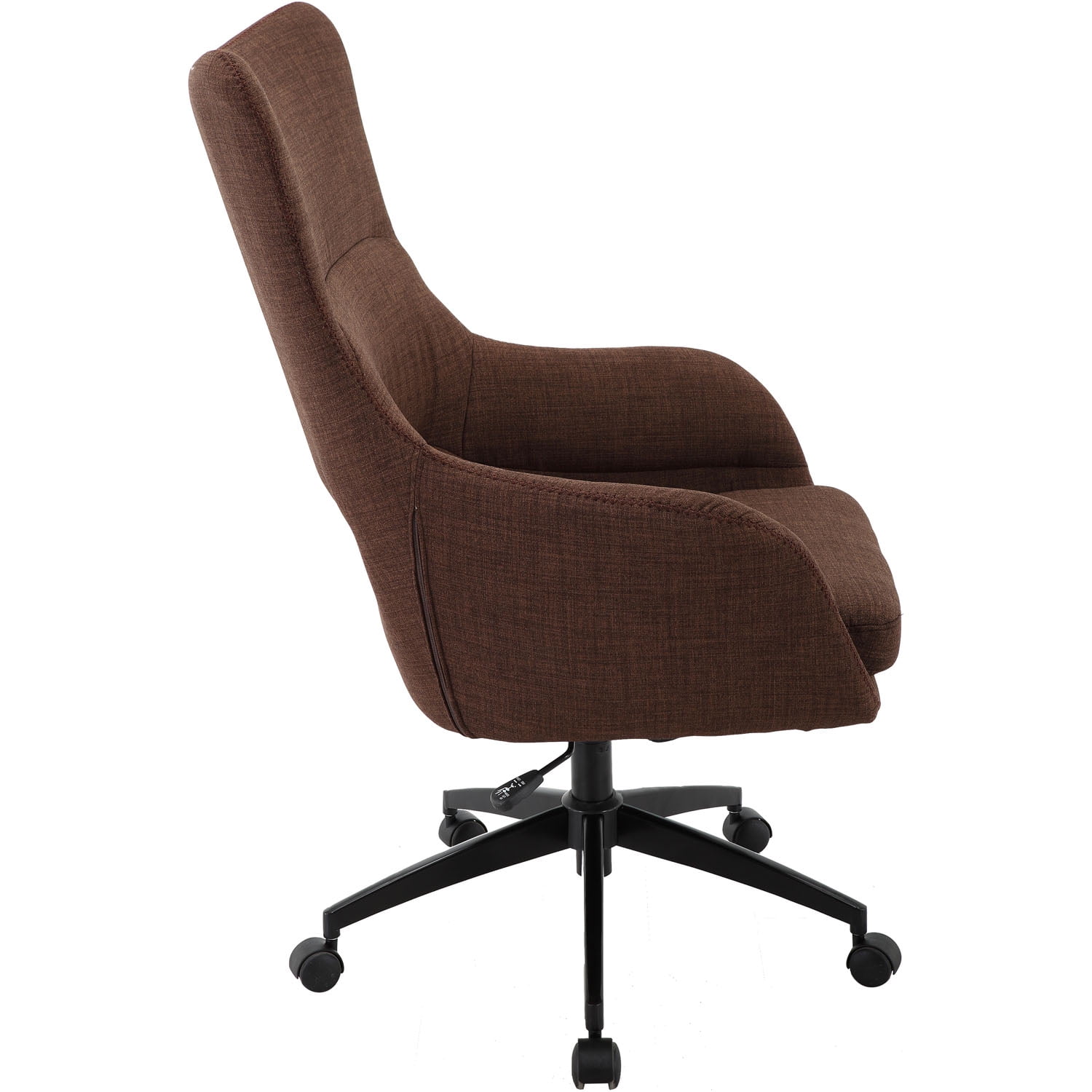 Hanover Carlton Wingback Office Chair In Chocolate Brown With