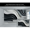 thumbnail image 4 of Nordic Light Luxury Wall Murals, Black Wave White Lines Murals For TV Background, 3D Poster For Living Room, Minimalist Wall Photo, Wave Lines Home Decor & Gift 118"W x 83"H (Not Peel and Stick), 4 of 6