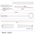 thumbnail image 2 of IFANLANDOR 4Pcs Piano fork and Muting Kit with Rubber Handles and Temperament Strip for Accurate Use, 2 of 8