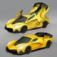 thumbnail image 1 of Coche transformable de juguete para niños, coche deportivo giratorio, coche de conducción con música e iluminación, modelo de coche de carreras para niños, vehículo eléctrico de plástico con junta uni, 1 of 6