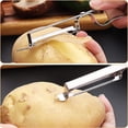 thumbnail image 4 of 3Pcs Magic Corn Peeler Set Corn Cob Stripper Tool Corn Slicer Cob Remover Tool Premium Stainless Steel Corn Thresher with Ergonomic Handle Corn Cutter From the Cob Kitchen Gadget, 4 of 7