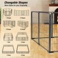 Dog Playpen Indoor & Outdoor Foldable Pet Exercise Fence Pen with Door