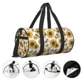 thumbnail image 3 of Honeii Sunflowers and Bees Print Duffle Bag and Adjustable Strap,Foldable Travel Duffel Bags for Men Women,Waterproof Duffel Bags, 3 of 6