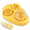 yellow, variant on 3-Mode Egg Slicer with Stainless Steel Blades — Cutter for Hard-Boiled Eggs, Strawberries & Soft Foods, Integrated Catch Tray