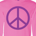 thumbnail image 4 of Inktastic Purple Peace Sign Long Sleeve T-Shirt, 4 of 5