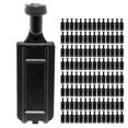 thumbnail image 2 of DMSE Wholesale Rideaux de Glissière en Nylon Noir à Coudre dans des Glissières, Rails à Roulettes (112 Pack), 2 of 4