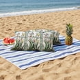 thumbnail image 5 of Outdoor Pillow Cover Butterfly Set of 2 Waterproof Throw Pillowcases Teal Green Leaves Floral Decorative Patio Furniture Pillows for Couch Garden Indoor & Outdoor Use, 5 of 9