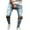 Light Blue, variant on ZVNAΖH Mens Ripped Biker Jeans Skinny Distressed Moto Casual Denim Pants