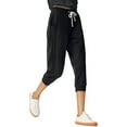 thumbnail image 2 of SPECIALMAGIC Women's Capri Sweatpants Casual Jogger Pants with Pockets Yoga Running, 2 of 7