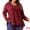 Burgundy, variant on Women's Plus Size Long Sleeve Button Side Swing Blouses 1X Fuchsia