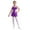 Purple, variant on TTAO Kids Girls Ruffle Sequin Dress Metallic Hip Hop Jazz Dance Outfit Tutu Skirted Leotard Performance Dancewear Purple 6