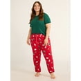 thumbnail image 4 of Joyspun Women's Hacci Knit Jogger Sleep Pants, 29” Inseam, Sizes XS to 3X, 4 of 6