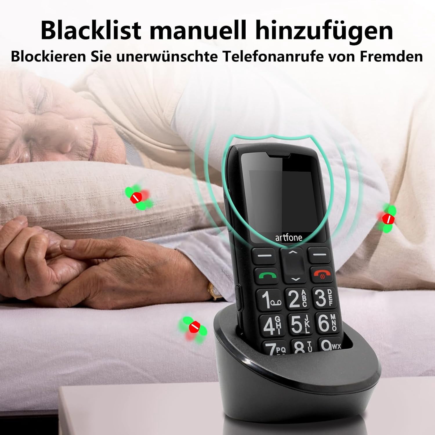 4G Volte Big Button Cell Phone Unlocked for Seniors Big Buttons Phone C1+4G for Elderly & Kids, Clear Sound, SOS Button, Convenient USB-C & Charging Dock, Talking Numbers
