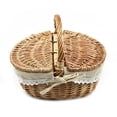thumbnail image 3 of 1PCS Wicker Basket Making English Picnic Basket Shopping Storage Basket, 3 of 9