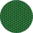 thumbnail image 1 of Ahgly Company Machine Washable Indoor Round Transitional Deep Emerald Green Area Rugs, 4' Round, 1 of 7