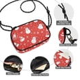 thumbnail image 3 of FORMRS Mini Crossbody Bag for Women Adjustable Shoulder Rope Travel Casual Phone Purse, Red Snowman, 3 of 7