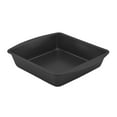Mainstays Nonstick 7.6" x 7.6" x 1.8" Square Cake Pan, Brownie Pan, Dark Gray