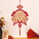 thumbnail image 1 of Decoración colgante de año Nuevo chino BLESIY con borla de nudo chino rojo Estilo B, 1 of 8