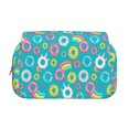 thumbnail image 2 of Kdxio Donut for Double Compartment Pen Case Oxford Organizer with Zipper Pockets for Students Artists, 2 of 7