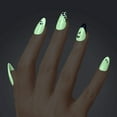 thumbnail image 4 of KISS Voguish Fantasy Glow in the Dark, Press On Nails, Circus Wonders, Black, Medium Almond, 28 Count, 4 of 9