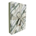 thumbnail image 1 of Wrap In A Hurry Ready To Gift Elegant Rectangle Box with Bow, Gray Floral Stripes, 1 Count, 1 of 7