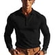 thumbnail image 2 of pstuiky manga larga para hombre, Camisa de manga larga con botones de solapa de color liso para hombre que cultiva la integridad moral camisetas de hombre s, 2 of 8