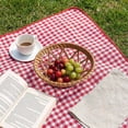 thumbnail image 7 of JHyouerji Woven Rattan Storage Basket Tray,6in Fruit Snack Serving Tray for Household Storage Organizer, 7 of 7