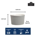 thumbnail image 4 of 10 Strawberry Street Roma 10oz Ramekin Set of 6, Gray, 4 of 4