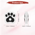 thumbnail image 3 of Amortiguador de Raqueta de Tenis [6PCS] - Divertido Forma de Patita de Gato Lindo Amortiguador de Vibración de Silicona para Raqueta [Negro, Blanco], 3 of 7