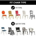thumbnail image 5 of Namzi 2pcs Chair Covers Universal Stretch Washable Fitted Dining Room Chair Covers Protector for Wedding, Holidays, Banquet, Party, Celebration 17.71*17.7*35.43inch (Yellow), 5 of 5