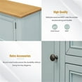 thumbnail image 4 of TREXM Ample Storage Console Table with Four Drawers and Bottom Shelf(Lime White), 4 of 7