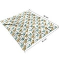 thumbnail image 4 of White Cartoon Dinosaurs Blanket,Comfortable Soft Flannel Throw Blanket,All Season,Warm Lightweight Blankets for Sofa Bed Couch Living Room Chair,50"x60", 4 of 4