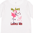 thumbnail image 4 of Inktastic My Aunt Loves Me Flamingo Boys or Girls Long Sleeve Toddler T-Shirt, 4 of 5