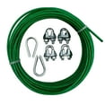 thumbnail image 2 of 1/10" Vinyl-Coated Wire Rope Kit, 30', Green, Peerless Chain Company #4743160, 2 of 12