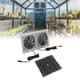 thumbnail image 5 of Kits de ventilador dual con energía solar ANGGREK panel solar impermeable 15W IP65 para invernadero para perrera, 5 of 8