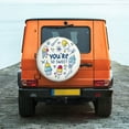 thumbnail image 4 of Haiem Spare Tire Cover , Wheel Cover with You are so Sweet printed, Camper Spare Tire Cover Fit for Jeep Wrangler Rv SUV Truck Travel Trailer-15 inch, 4 of 9