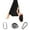 Black, variant on hengsof 1pc Aerial Silks Yoga Hammock Swing Set: Elastic Fabric Hammock for Indoor/Outdoor Use - Perfect for Yoga, Camping, and Picnics