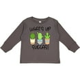 thumbnail image 3 of Inktastic What's Up Succas Funny Cacti Plants Boys or Girls Long Sleeve Toddler T-Shirt, 3 of 5