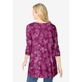 thumbnail image 2 of Woman Within Plus Size V-Neck Pintucked Tunic, 2 of 6