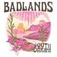 thumbnail image 2 of Girl's Lost Gods Badlands South Dakota Retro Graphic Cropped T-Shirt White Large, 2 of 3