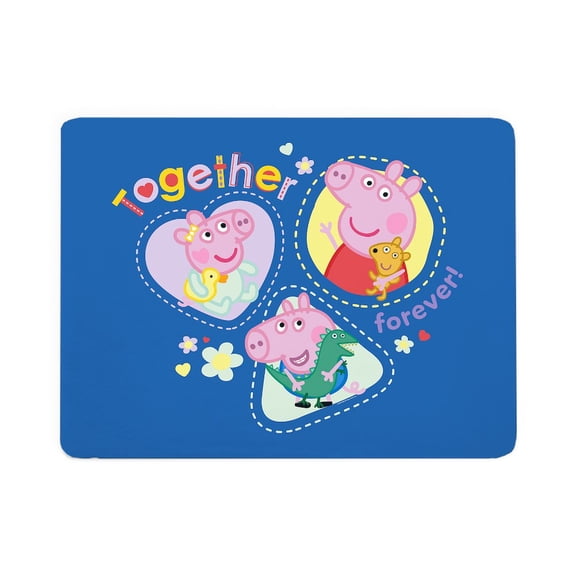 CafePress - Peppa Pig: Together Forever! - Large Sherpa Fleece Throw Blanket 80" x 60"