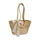 thumbnail image 2 of Bolso de mano tejido ligero, ideal para ir de compras, viajar, ir a la calle o para el verano. Caqui, 2 of 9