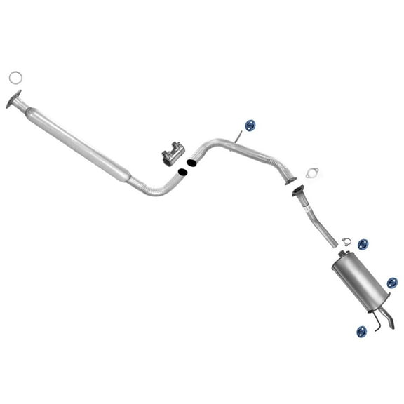 System Pipe Muffler Tail Pipe Retor Kit for 1998-2002 for Mazda 626 2.0L - 100% for Fit (Mild Steel, Alloy Steel)