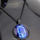 thumbnail image 3 of Soul Statement Wolf Charm Necklace Glowing Eyes Halloween Chain Pendant Unique Gifts, 3 of 4