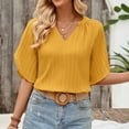 thumbnail image 7 of Women Casual Printing Shirts Round Neck Short Sleeve Tee Tops Tunic Blouse T Shirts Tunics for Women Summer Neck Shirts for Women Womens Oversized Tee Shirts Athletic Wear Tops for Women Women's T, 7 of 7